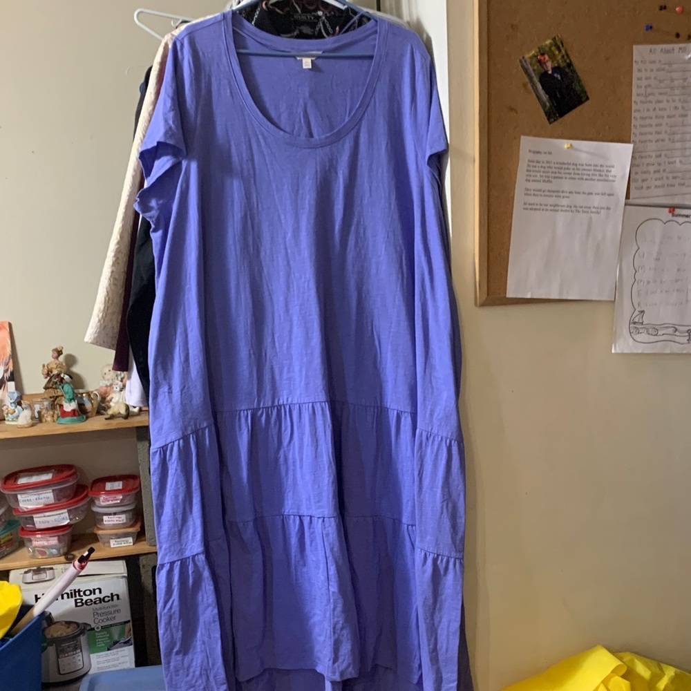 Terra & Sky Lavender High Low Dress NWOT. 2X
